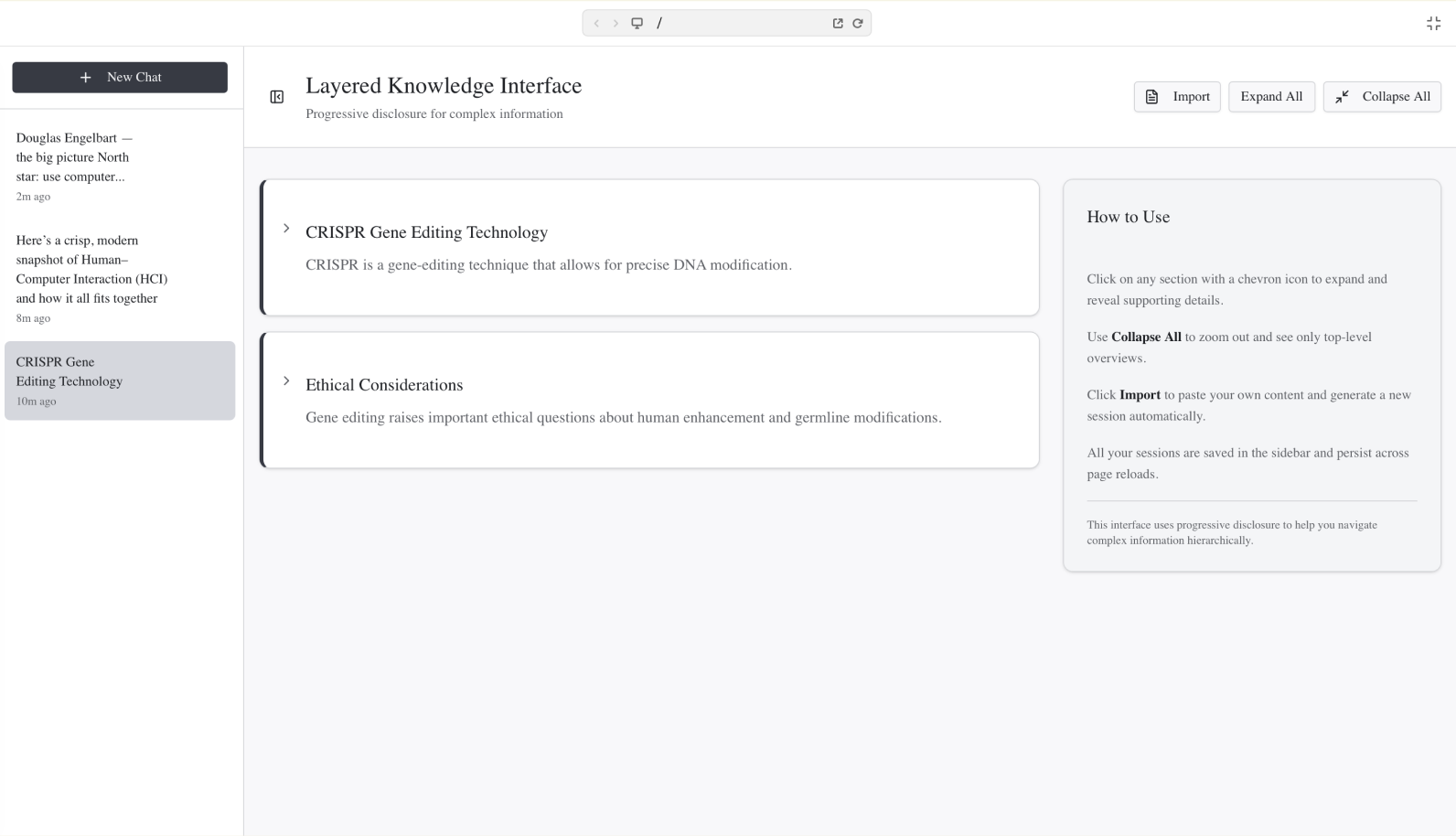 Prototype 3 — refining the modular chunk-by-chunk exploration model